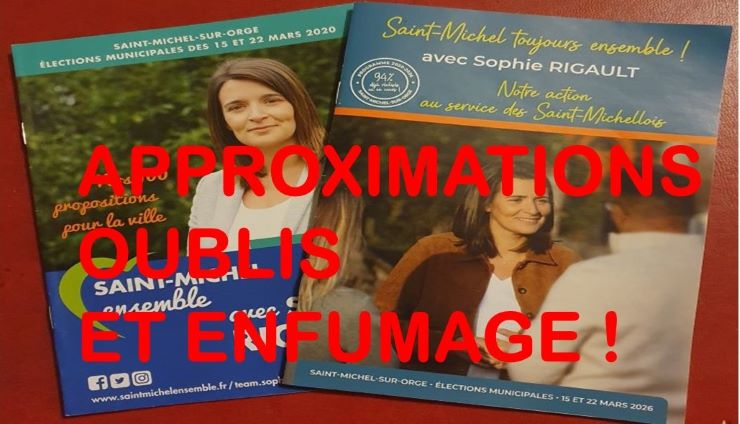 Mises au point sur des approximations et des oublis concernant le bilan de mandat de la droite